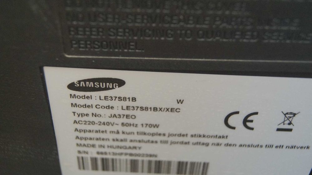 Telewizor Samsung LE 37R81BX/XEC 170W 50Hz sprawny