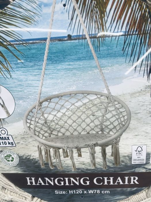 Siedzisko Fotel wiszący, krzesło brazylijskie, kosz, huśtawka, hamak