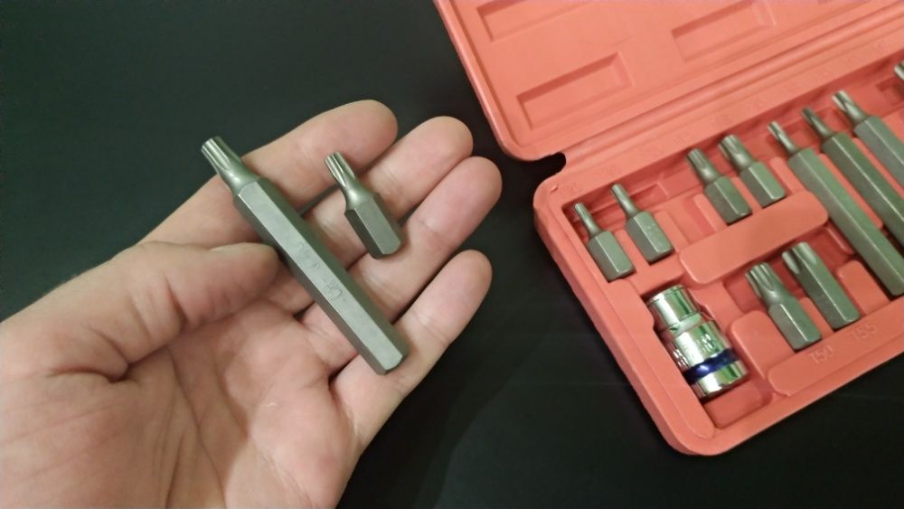 Набор автомобильных бит Torx Toolex (15шт)