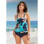 bonprix  tankini ze wzorem w kwiaty 46-48