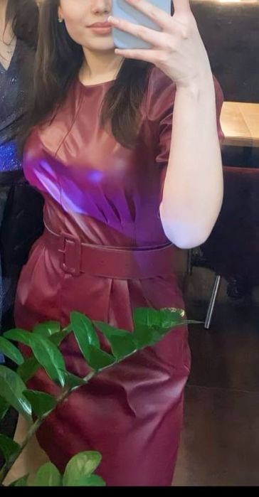 Шкіряна сукня / Кожанное платье