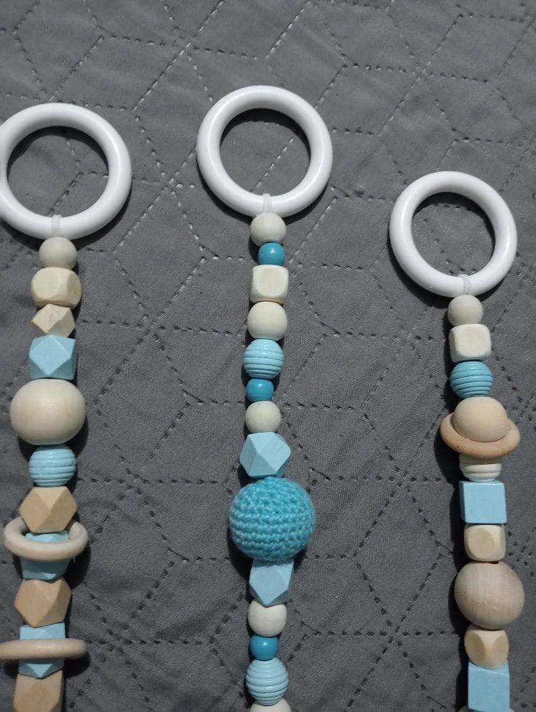 PROMOCJA Zawieszki gryzaki handmade do stojaka Baby gym