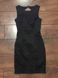Czarna elegancka sukienka , wizytowa , H&M, rozmiar xs/s