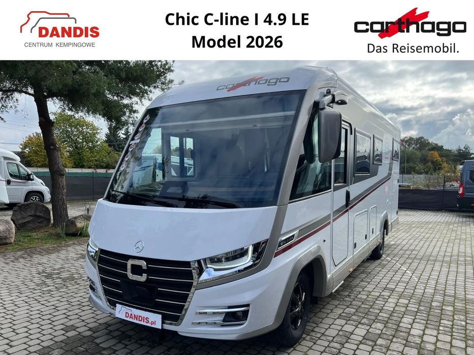 Carthago Chic C-Line I 4.9 LE Model 2026, Mercedes, Automat  170KM, ALDE, 4500DMC, Markiza, Piekarnik