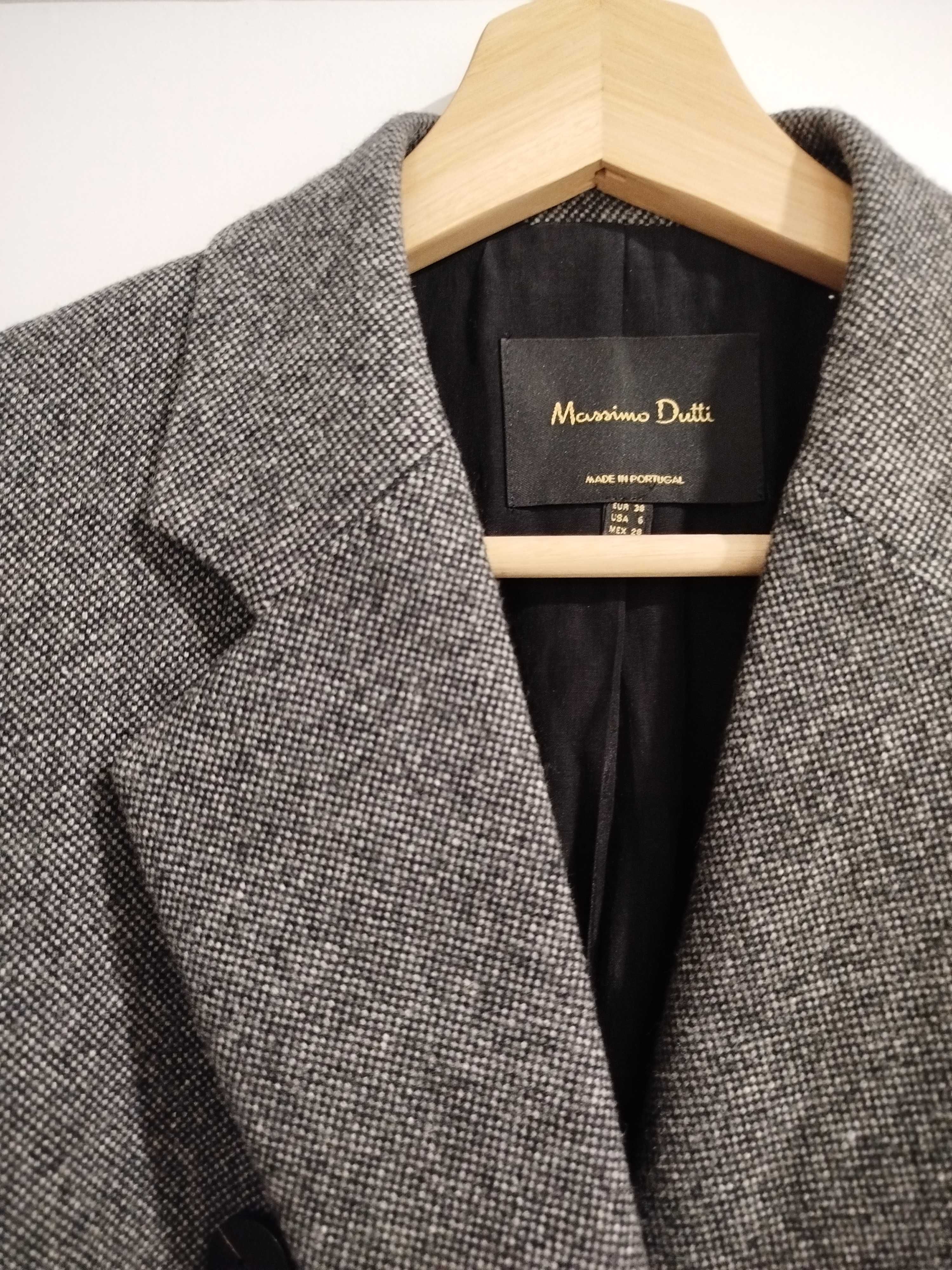 Blazer de trespasse 70% Lã (38) | Massimo Dutti