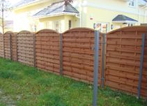 Płoty drewniane zasłonowe, solidne, malowane ZPD
