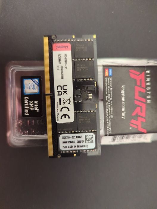1 x 32gb Kingston Fury Impact / DDR5 / sodimm / 4800 / CL38 / RAM