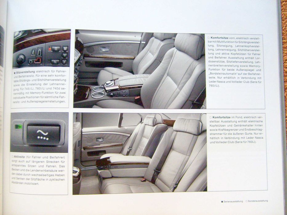 BMW 7 E65 2003 - bardzo obszerny prospekt - 126 stron ! stan BDB !