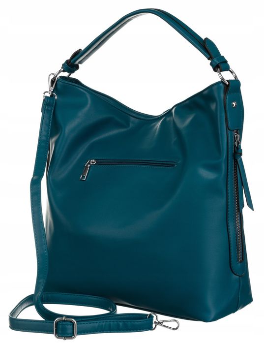 klasyczna shopperka damska ze skóry ekologicznej - rovicky