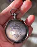 Relógio  suíço de bolso spiral breguet