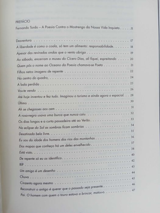 Não me tapes o caminho em frente, mesmo que não vá dar ao futuro