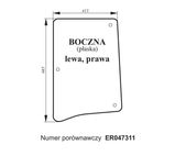szyba boczna do ciągnika John Deere 5300 ACX1151