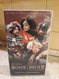 Kaseta VHS z filmem "Ogniem i mieczem"