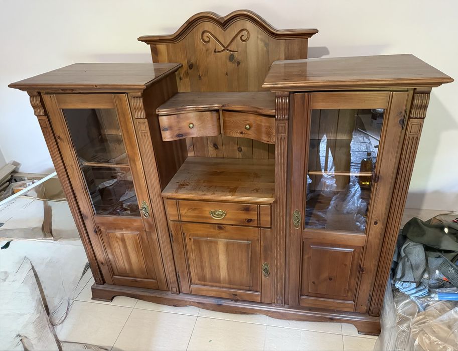 Barek witryna kredens drewniany solidny elegancki