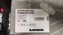lowa zephyr mk2 mid brown roz.  41,5
