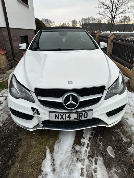 2014 Mercedes E220 Automat Amg Sport Biały Kabriolet  Anglik