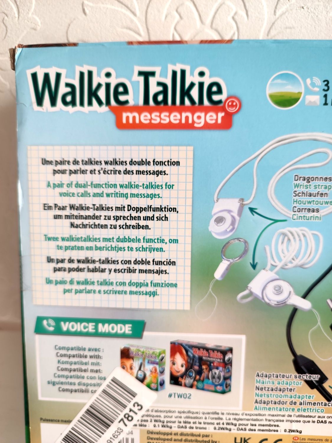 Walkie Talkie telefon SMS Buki 1km/3km zasięg