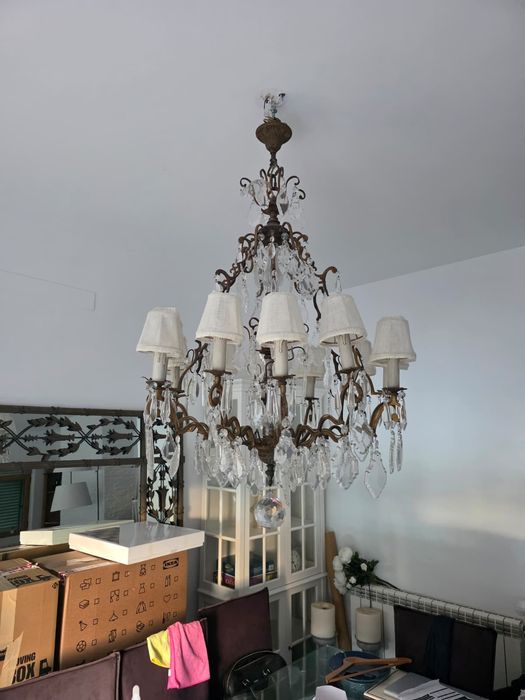 Lustre de cristal da "coisas da terra"