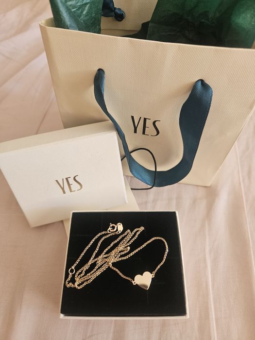 YES naszyjnik serce celebrytka 333 na prezent
