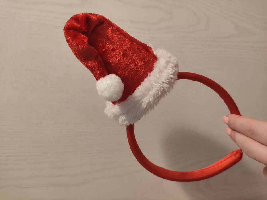 Sukienka Mikołajki plus opaska