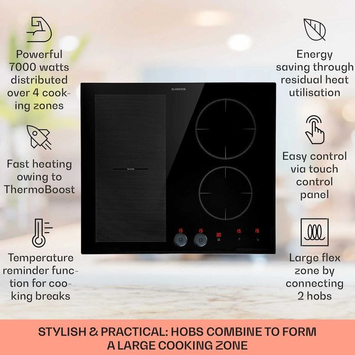 Индукционная встраиваемая плита поверхность Klarstein Magnichef 4 Flex