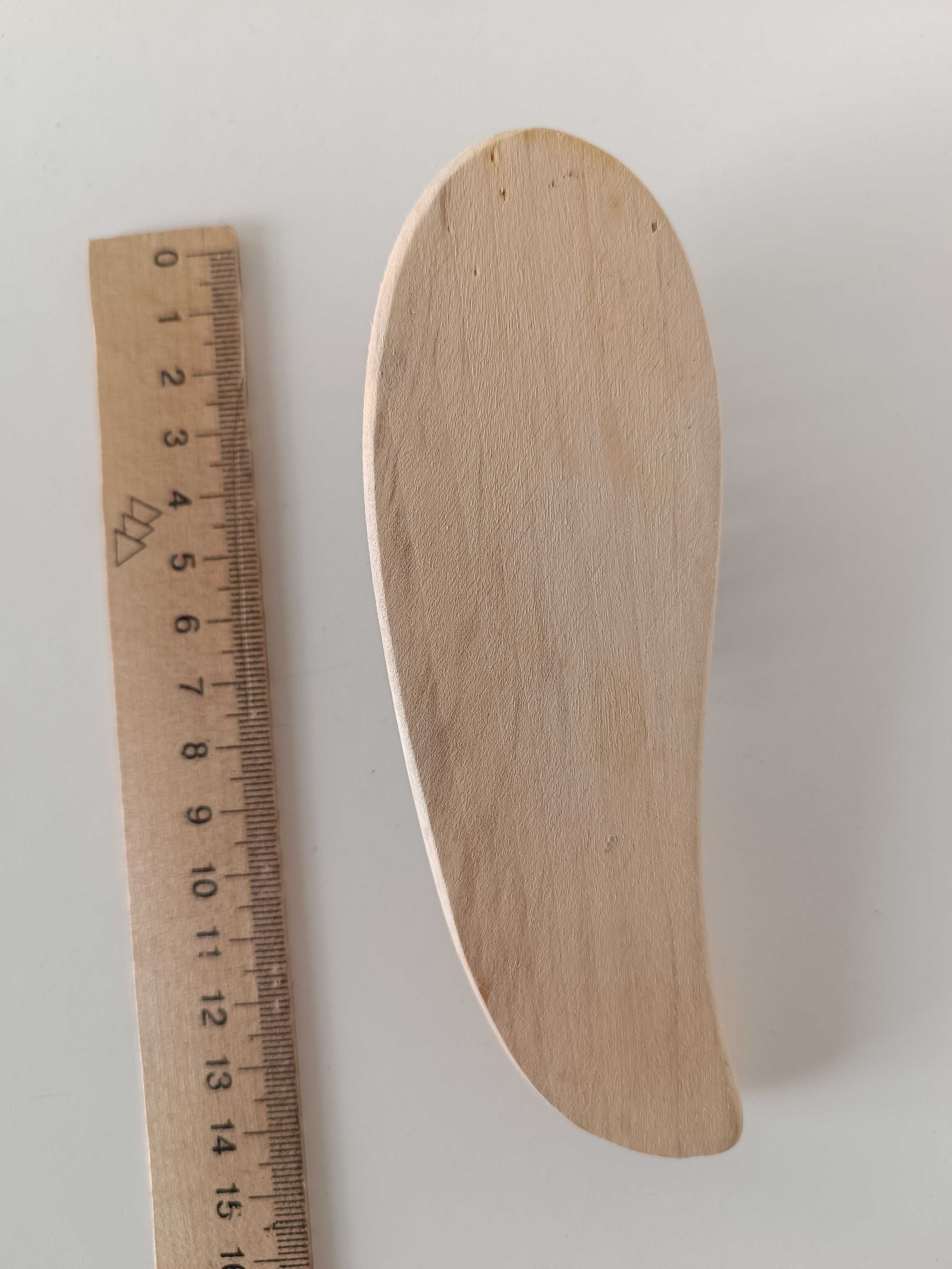 Деревянная массажная щетка расческа 14 см