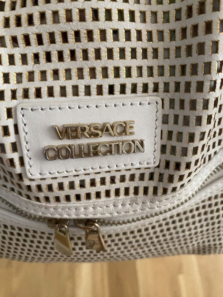 Cudowna skorzana torba Versace