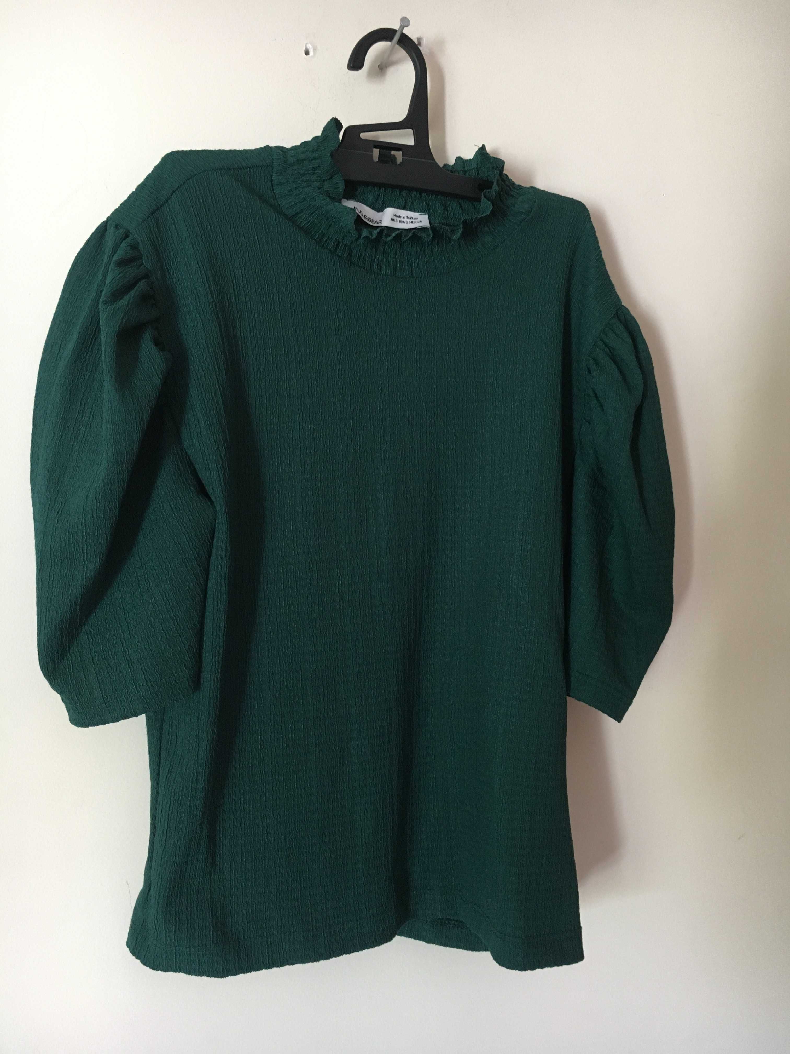 Blusa verde-escuro