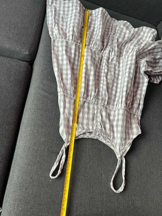 sukienka letnia rozkoszowana ramiączka warkocze w krate vintage Oysho