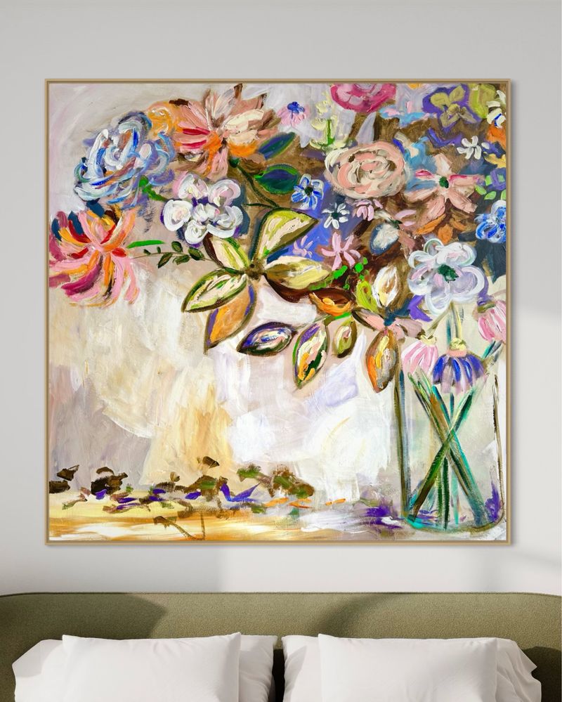 Abstrakcja obraz  110x110 cm