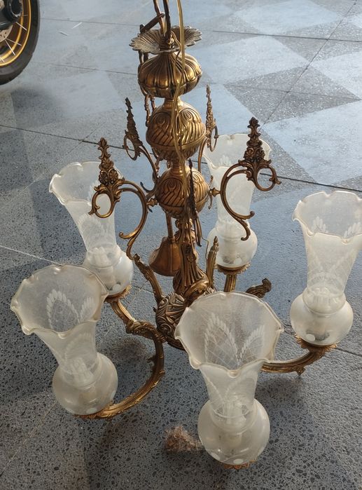 Candeeiro metálico antigo