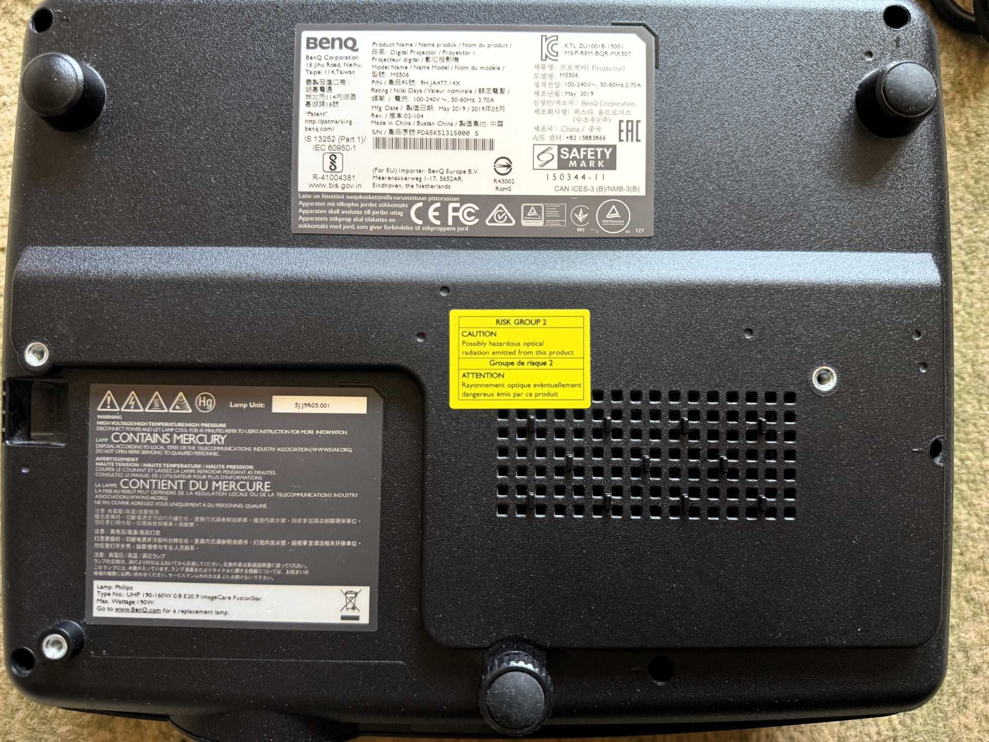 Projektor multimedialny rzutnik BENQ MS506