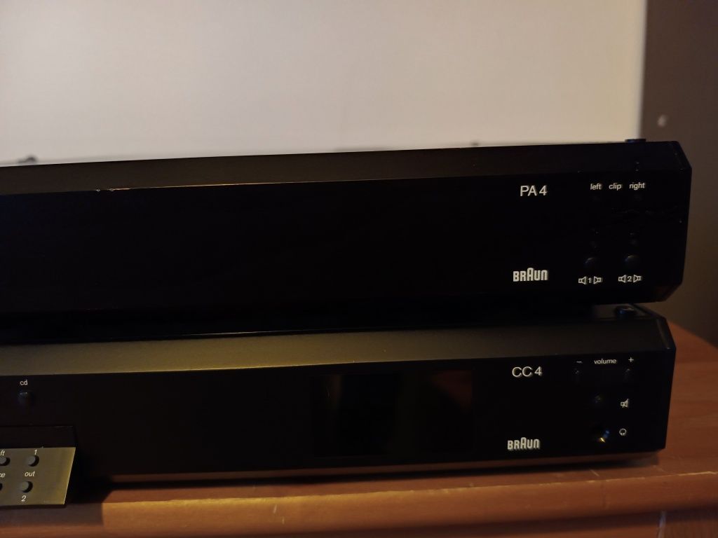 Braun PA4 i CC4 końcówka mocy i przedwaznacniacz Marantz Pioneer Sans