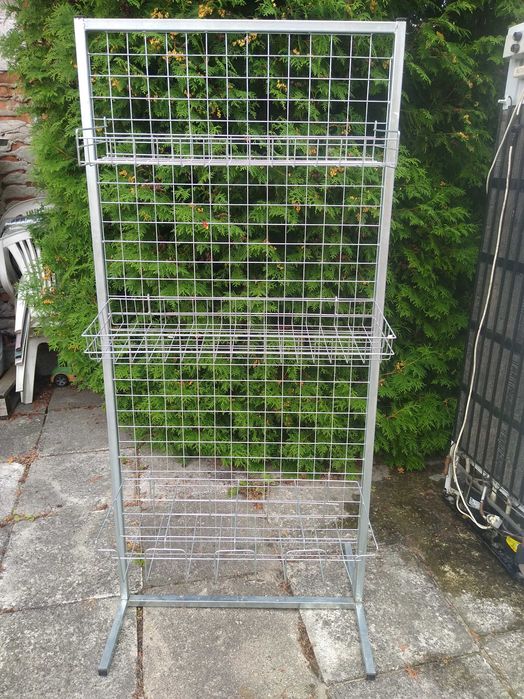 Metalowy regał do sklepu, garażu, piwnicy, warsztatu, 70 zł.