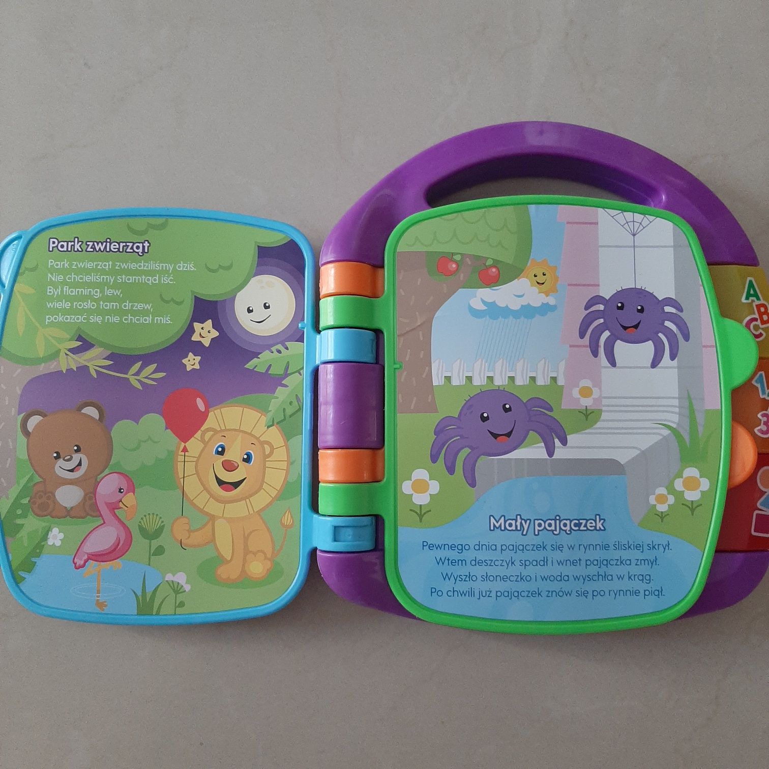 Książka z wierszykami Fisher price