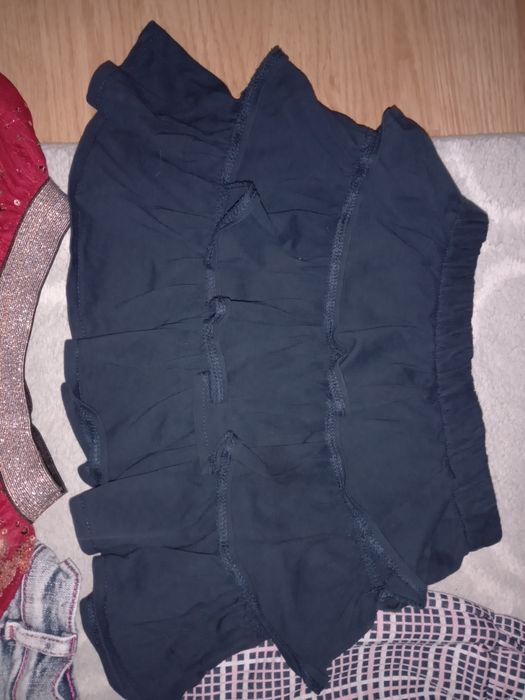 Granatowa spódnica z falbankami H&M 98/104