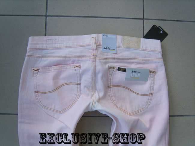 Spodnie damskie Lee Lynn jeansowe biodrówki W32 L33 pas 91 cm