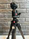 Statyw karbonowy MANFROTTO 190CXPRO4, głowica kul. 486, płytki, torba