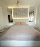 Cama KING (200X200) + Mesa Cabeceira + Espelhos + LED