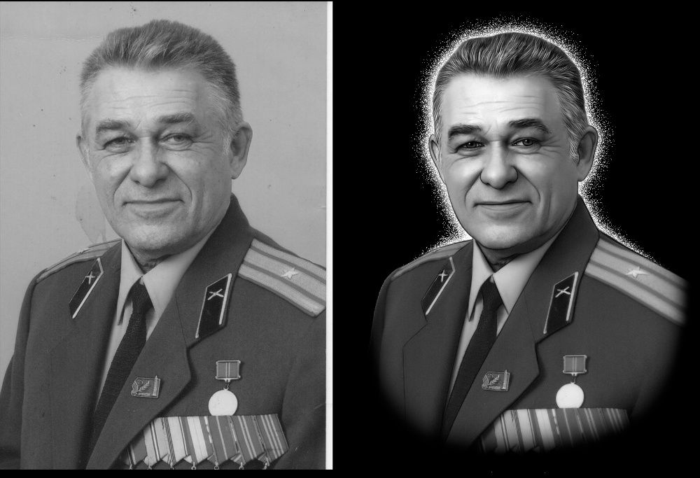 Ретушь фотографій на пам'ятник , станок , гравірування , фотокераміка