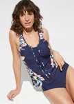 B.P.C tankini granatowe we wzory r.40