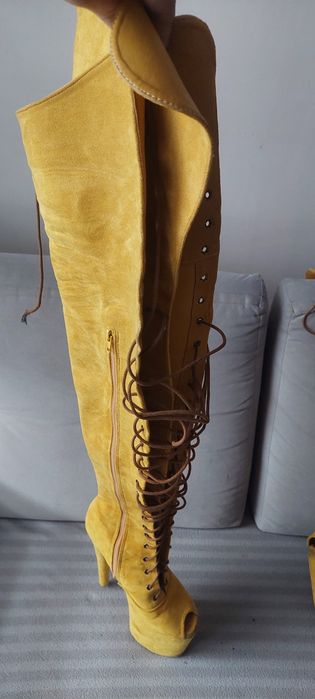 Koazki muszkieterki buty do uda Pole dance exotic