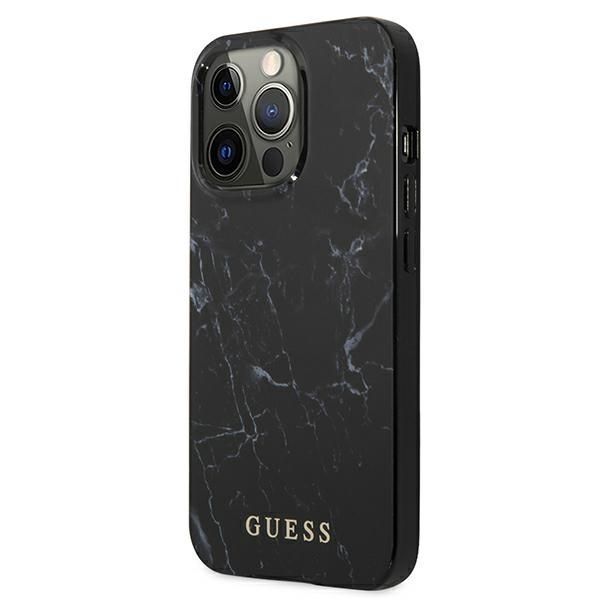 Etui Guess Marble Collection dla iPhone 13 Pro Max 6,7" - Czarny