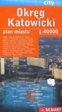 Okręg Katowicki 1: 40 000 DEMART plan miasta - Praca zbiorowa