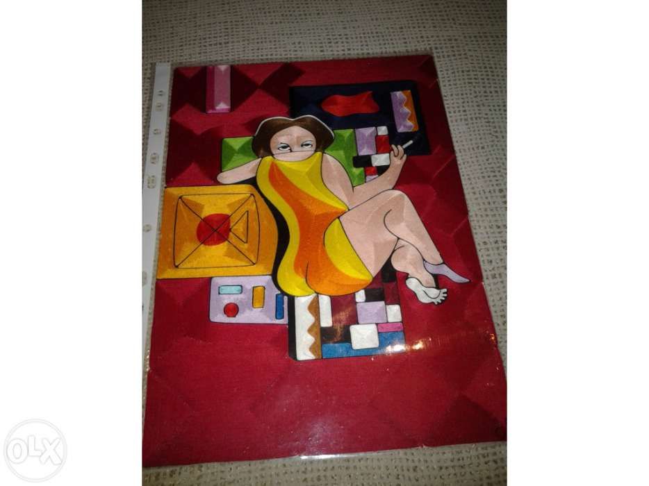 Vende-se quadro feito em linha