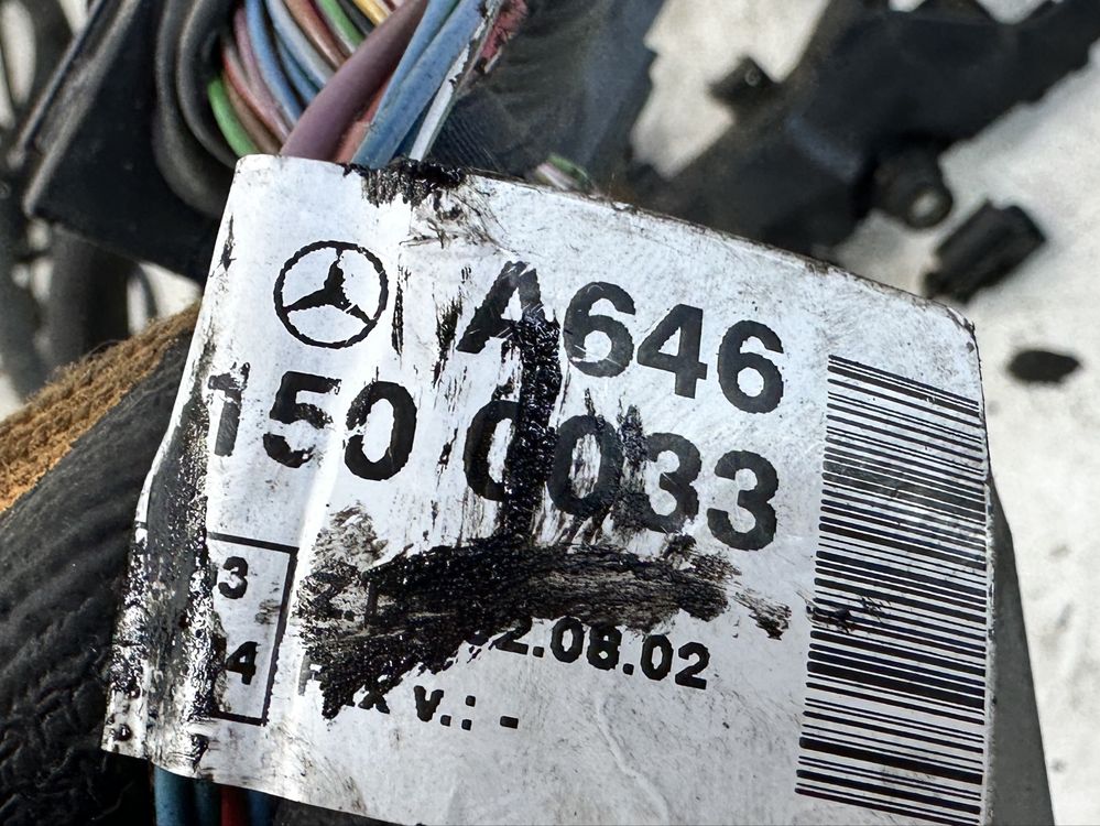 Mercedes E W211 wiązka instalacja silnika 2.2 CDI