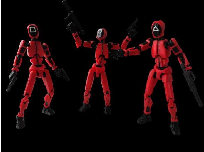 Игра в кальмара, фигурки  подвижных роботов по сериалу DUMMY 13, Ti 13