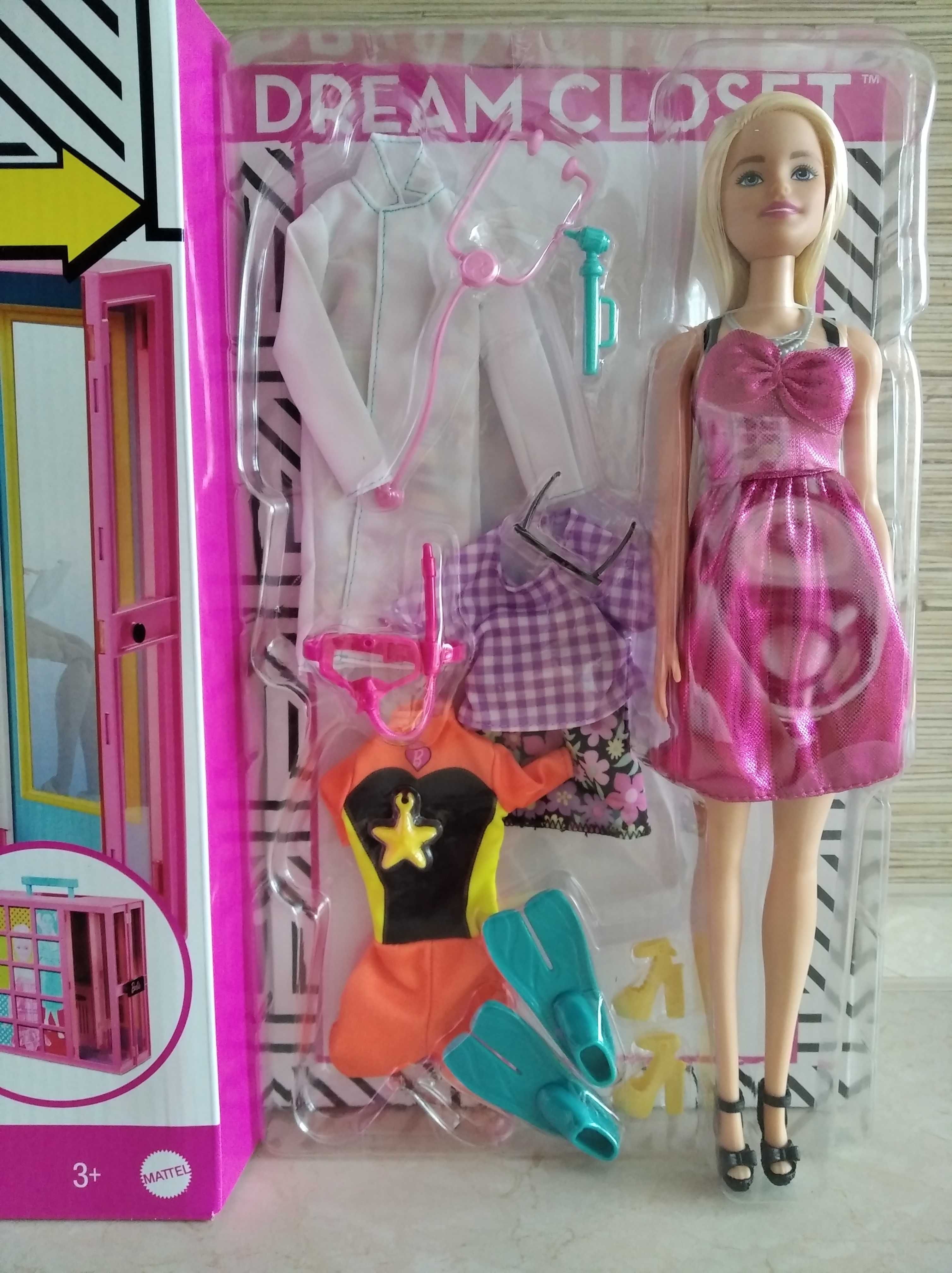 OKAZJA Wymarzona szafa Barbie + lalka + 25 akcesoria Wysyłam
