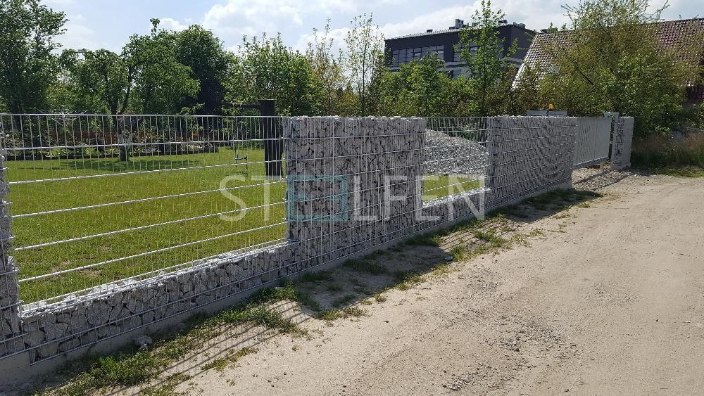 Gabiony, kosze gabionowe, ogrodzenie gabionowe, montaż gabionów