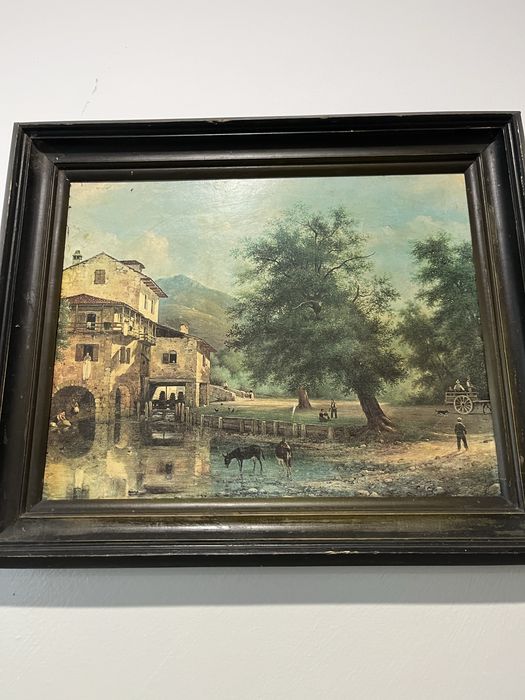 Obraz malowany na plycie